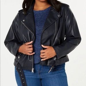 Levis Trendy Plus Size Faux Leather Jacket